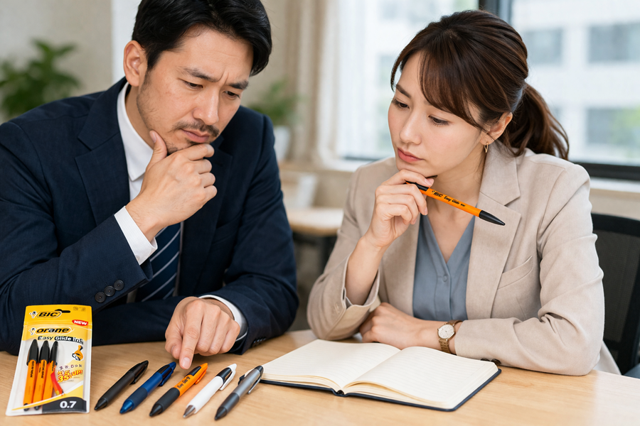 BICボールペンのオレンジEG廃盤後の対策